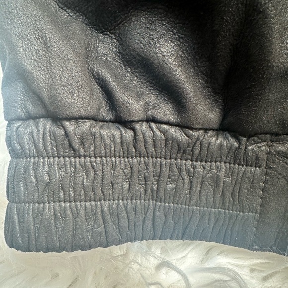 REMY vintage 80's Men's Lamb Skin Leather Bomber Jacket, Black, size 38 MODERN - Picture 4 of 13